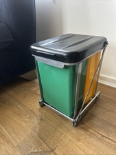 Built-in bin Built-in waste bin Kitchen waste container Recycling system 8 l