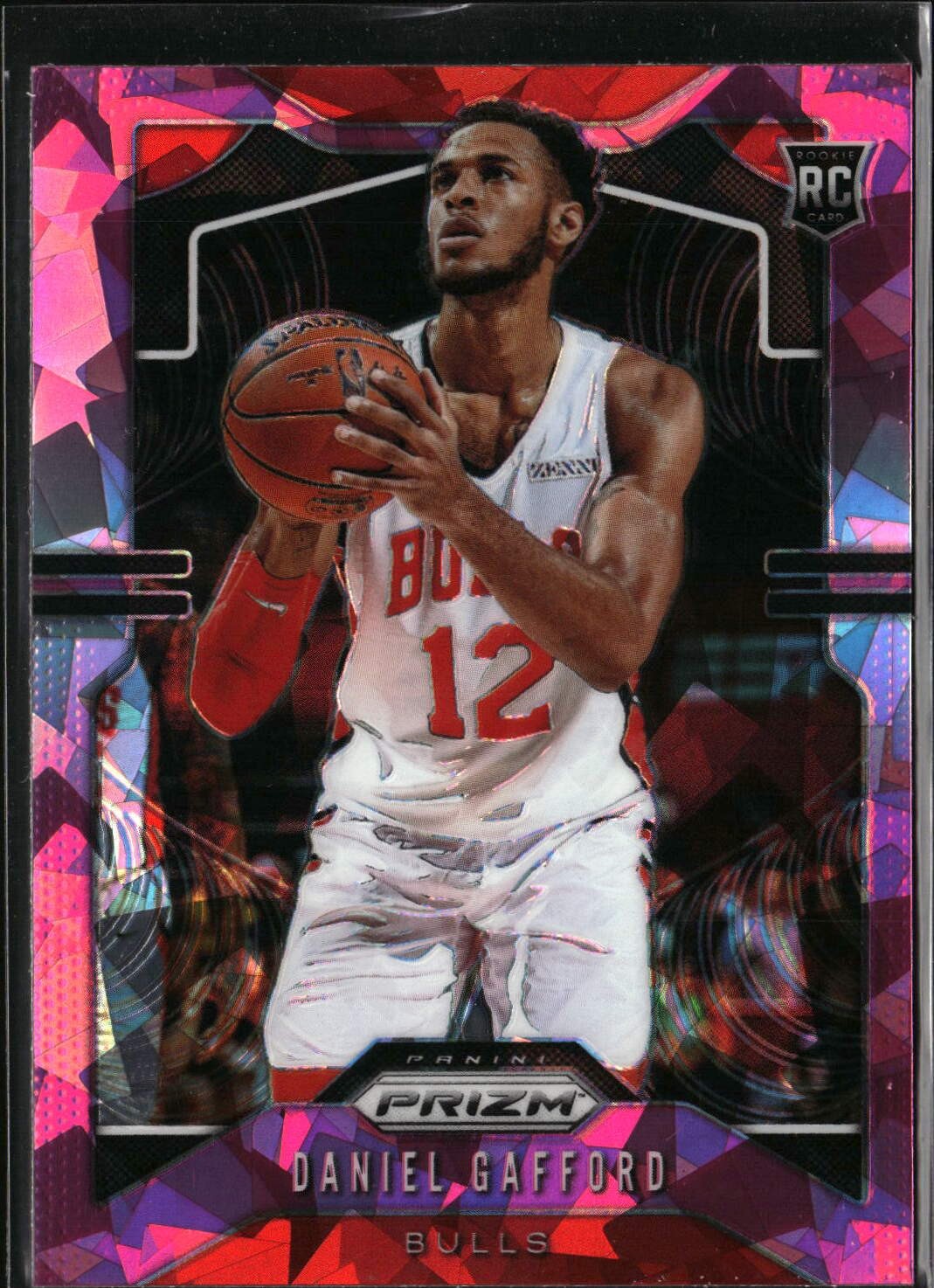 2019-20 Panini Prizm #294 Daniel Gafford Pink Ice