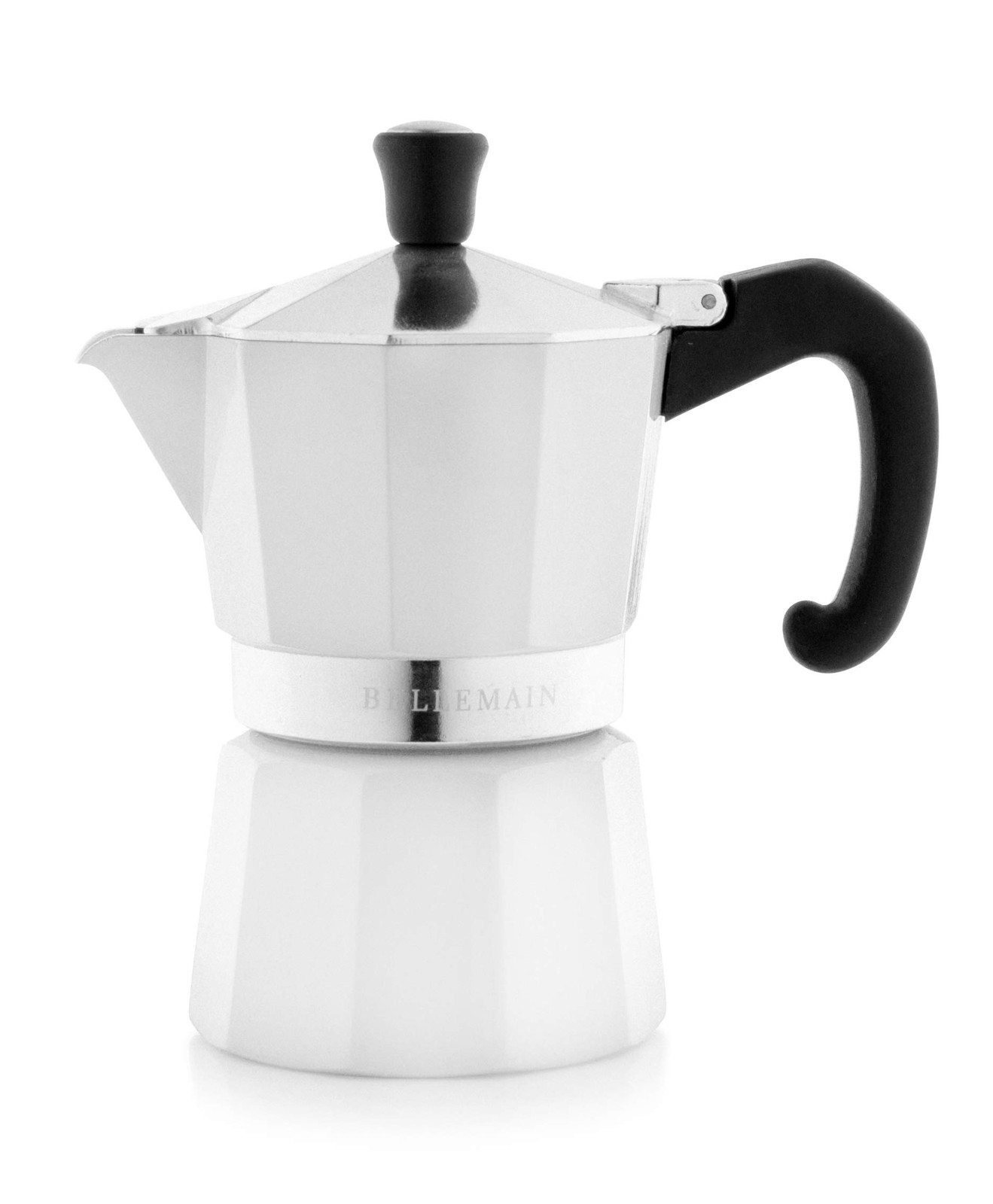 Moka Pot (white, 3 Cup) 3 Cup, White
