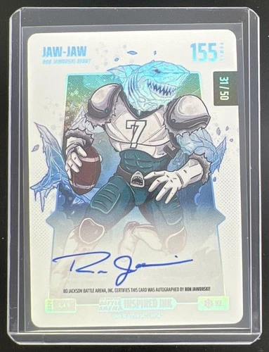 2026 Bo Jackson Battle Arena Jaw-Jaw Ice Battlefoil Auto /50 #RJA-6