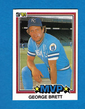 1981 DONRUSS GEORGE BRETT BASEBALL CARD # 491 EXMT-NRMNT