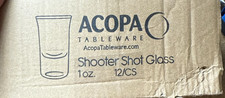 Acopa 1 oz Shot Glass Shooter Glass 12-Pack Clear Barware