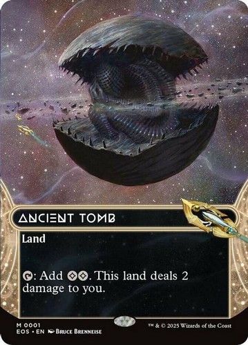 1x Ancient Tomb (0001) ~~ Borderless - Foil NM-Mint, English Edge of Eternities: