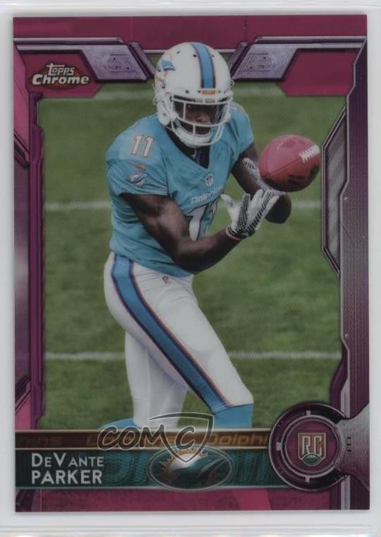 2015 Topps Chrome Rookies BCA Pink Refractor /399 Devante Parker #103 n1u