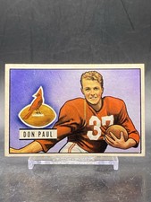 1951 Bowman #30 Don Paul Rookie Chicago Cardinals VTG Football Card