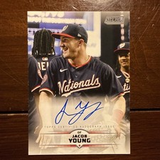 2025 Topps Stadium Club Jacob Young On-card Autograph #SCBA-JY Nationals