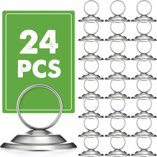 24 Pcs Table Number Holders-Metal Place Card Holders Table Number Stands Tableto