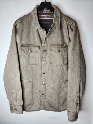 Faherty Doug Good Feather Reversible Bondi Aztec Jacket Size Mens Large