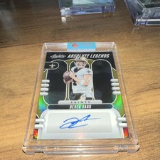 Panini 2023 Absolute Legends Signatures Gold Auto Derek Carr #AL-DC Saints /10