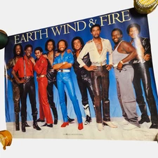 Earth Wind & Fire Band 32x24 Vintage 1981 Original CBS Records Promo Poster Rare