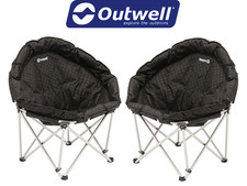Outwell Casilda Folding Camping Small Moon Chair - Great Value Box of Two!