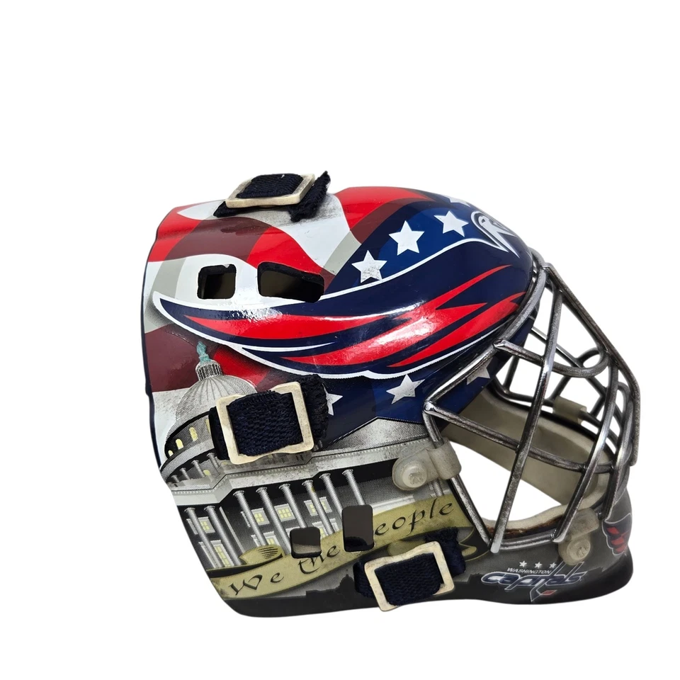 Washington Capitals Goalie Mini Helmet Franklin No Box - Image 3 of 4
