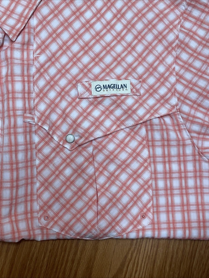 Magellan outdoors Fish Gear Pearl Snap Button Down 2xl relaxed classic  fit XXL - Image 4 of 4