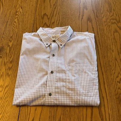 Red Head Brand Co Short Sleeve Gray Maroon Plaid-Button Down Shirt Size 2XL
