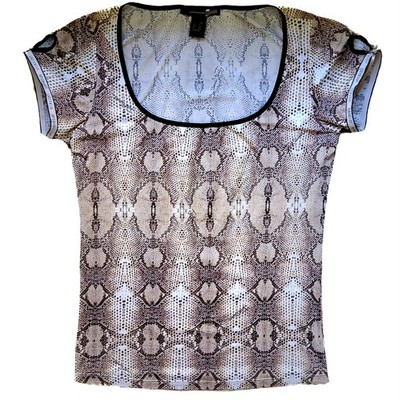 Roberto Cavalli vintage y2k coquette snakeprint lingerie top