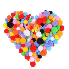 Pom Poms Fluffy DIY Knitting Hat Pompoms, Removable Crafts Decor Accessories