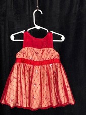 Harajuku Mini for Target Girls Dress Red and Tan Size 6 Months