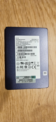 480GB HPE SSD 2.5" SATA 6Gb/s Server SSD Enterprise P07444-001