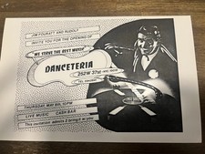 Volantino apertura Danceteria 1980 Jim Fouratt Rudolf NYC Club invito originale