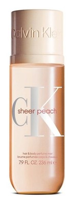 CALVIN KLEIN CK Sheer Peach Hair & Body Mist 236ml Unisex Parfum Feuchtigkeitsspendend