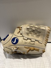 Dwight Doc Gooden Multi Signed Game Model Baseball Glove Inscribed JSA COA