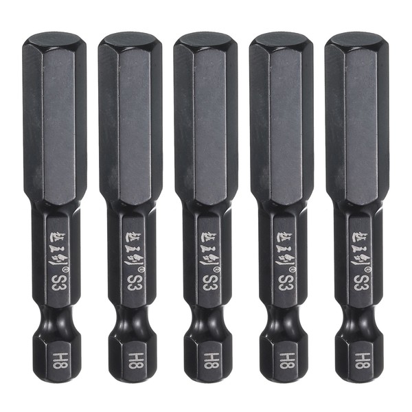 "5 StüCk SechskantschlüSsel Bohrer Bit 8Mm Metrisch 2\" LäNge S3 Stahl"-image