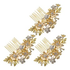 3X Wedding Bridal Hair Combs Vintage Imitation Crystal Hairpins Prom2069