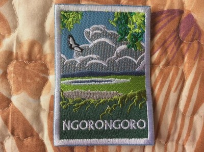 Patch Ngorongoro Tanzania Africa Safari Lion Souvenir Elephant
