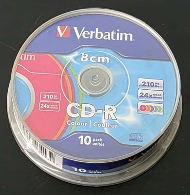 Verbatim CD-R 8cm Colour 10er Pack Spindel NEU und eingeschweißt