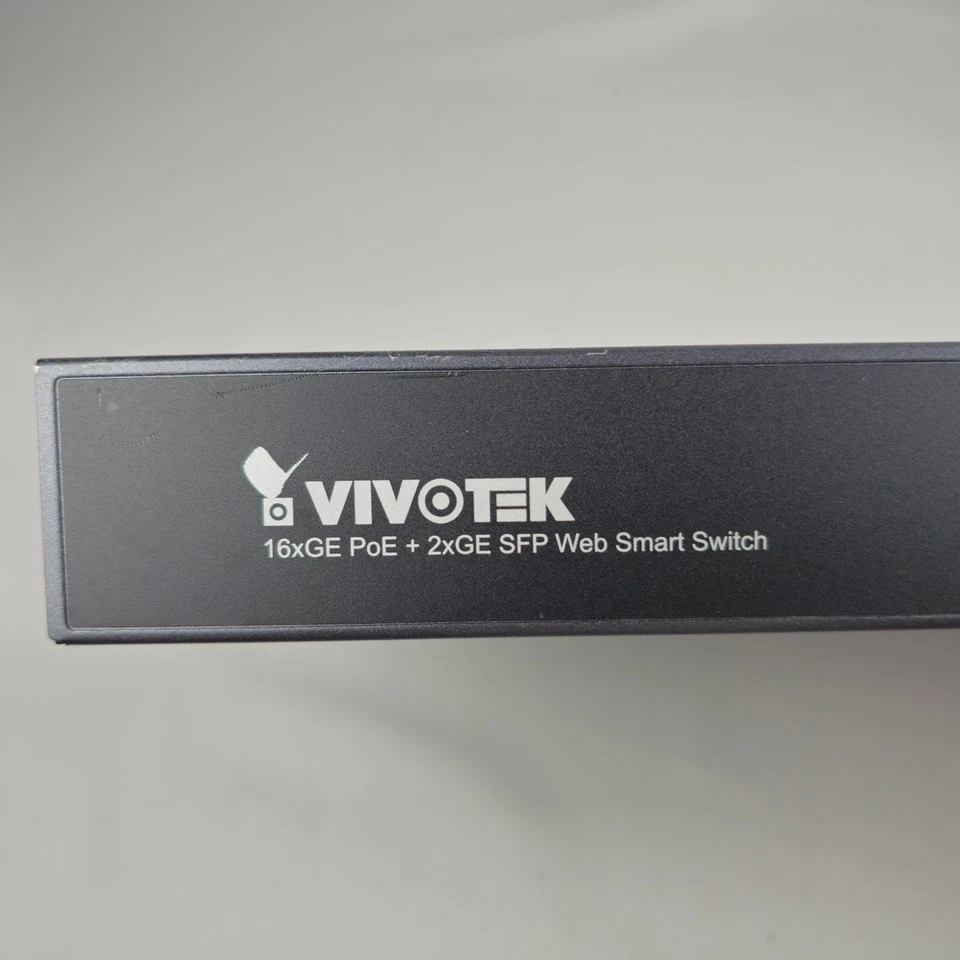 Vivotek AW-GEV-184B-250 16GE PoE + 2xGE SFP Web Smart Switch Managed 250 W PoE - Image 2 of 4