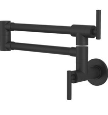 Pot Filler Folding Kitchen Faucet Double Joint Swing Arm Sink Faucet Wall Mount