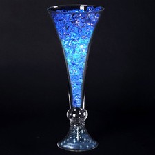 8 pcs 18" tall Clear GLASS Trumpet VASES Wedding Party CENTERPIECES Supplies