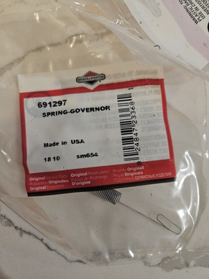 #ad Briggs And Stratton Governor Spring 691297 $10.00