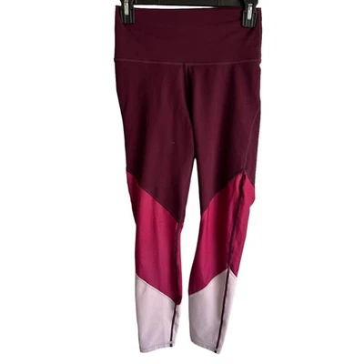 FABLETICS Purple Colorblock Powerhold Zone High Waisted Ladies Leggings, S - Image 1 of 4