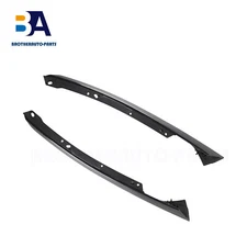 Pair Glossy Black Front Headlight Molding for 2019-2020 Civic Honda