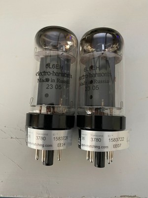 Electro-Harmonix 6L6GC Matched Power Tubes (Pair) - Tested/Work - Free Shipping
