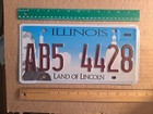 License Plate, Illinois, Passenger, AB 5 4428, "442" 8