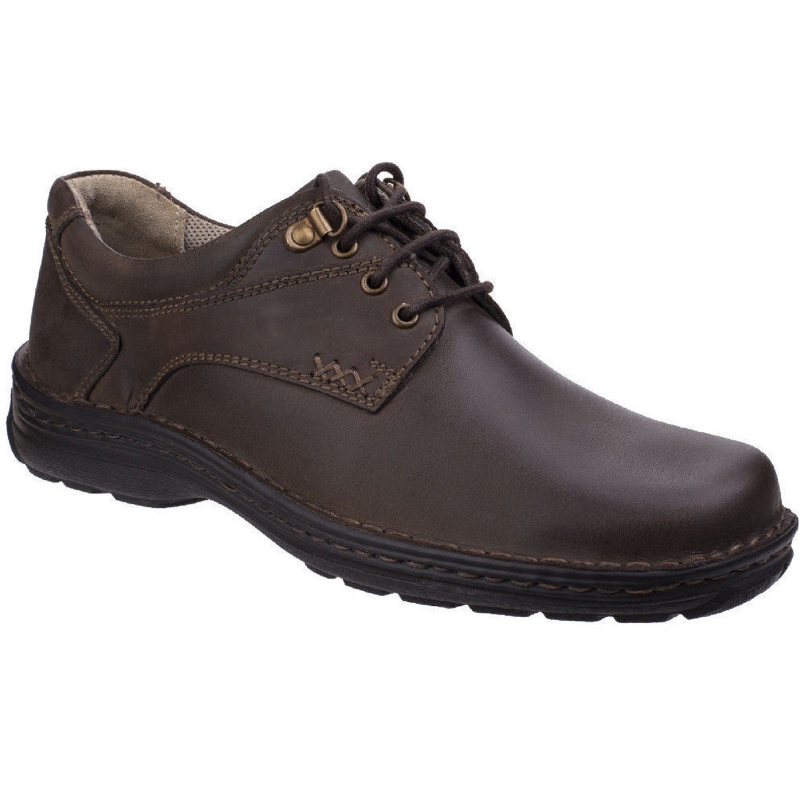 Hush Puppies Mens Geography Lace Up Leather Smart Formal Shoes