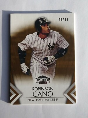 2012 Topps Triple Threads ** GOLD ** #76 Robinson Cano #D / 99