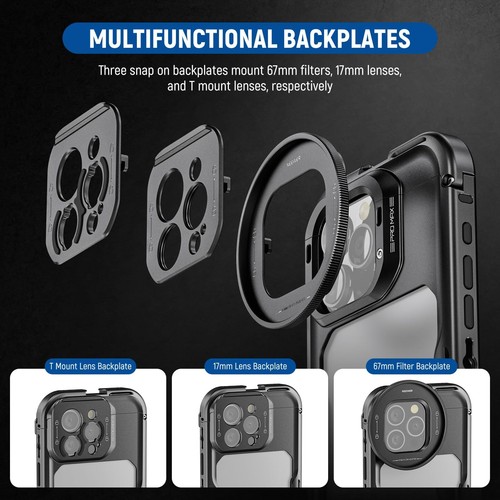 NEEWER Quick Release Video Rig Phone Stabilizer for iPhone 16 Pro Max - Picture 3 of 9