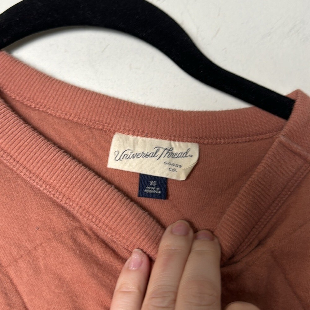 Orange Universal Thread Quilted Oversized Sweatsh… - image 4