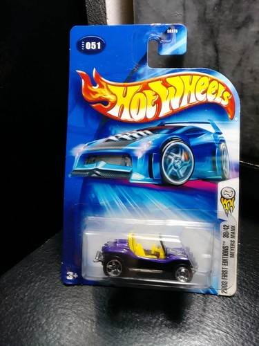 Hotwheels 2003 first editions Meyer's Manx purple body color yellow inter.