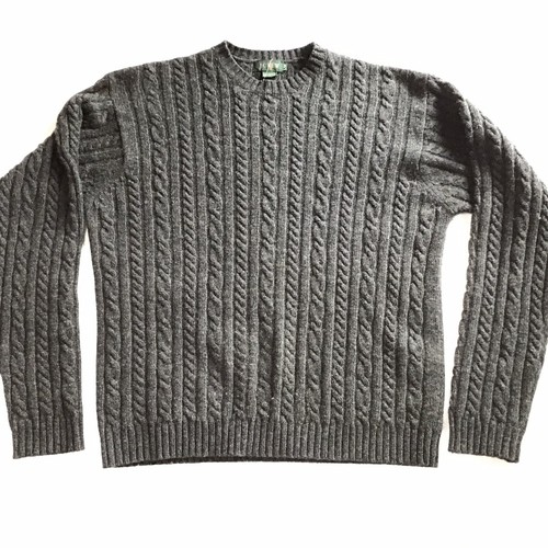 Wool Cable Knit Oarsman Crewneck Preppy 