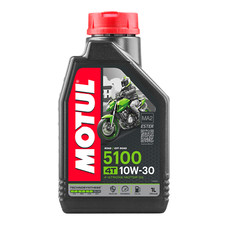 Image of Motul 5100 10W30 4T Ester Based Semi Synthetic Motorcycle Engine Oil 1 Litre