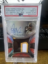 2022 Topps Sterling Fernando Tatis Jr. JUMBO PATCH Autograph RED 2/3 PSA 9