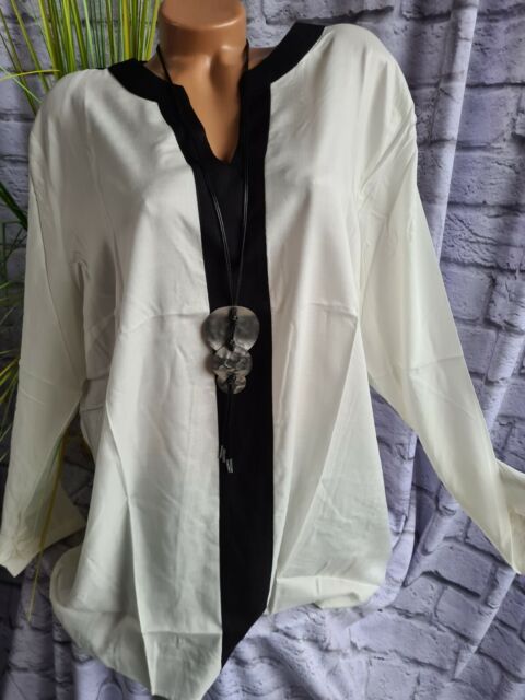 Sheego Tunic Blouse Viscose Shirt Large Sizes Long Sleeve (378) (1 799)