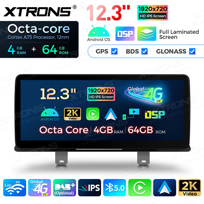 12,3'' Autoradio Für BMW 5er G30 G31 NBT EVO Android 4G+64GB 8-Kern GPS CarPlay