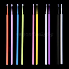 Dental Micro Applicators Tips Disposable Makeup Eyelash Brush Swab Mascara Wand