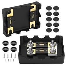 ANL Fuse Holder with 2Pcs 300 Amp ANL Fuse Max 1000A Waterproof 4 x 5/16"M8 S...