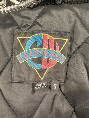 COLDWAVE Black Gray Thermoloft Snowmobile/SKi Jacket Coat Men's Small Full Zip - Picture 10 of 13